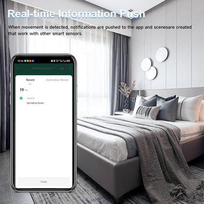 Tuya 10G Mmwave Human Motion Sensor Zigbee Smart Presence Detector Indoor Security Alarm System With App Control