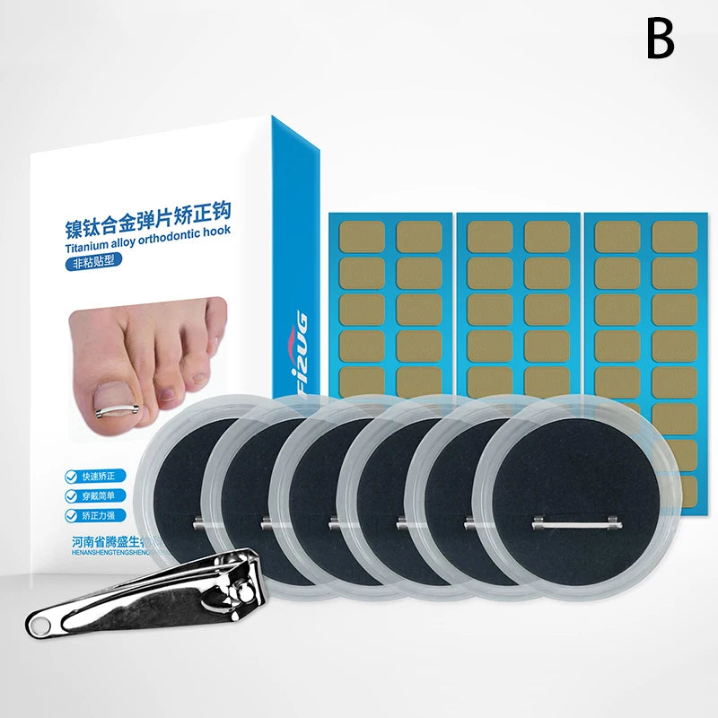 Ingrown Toenail Pedicure Tool Embed Toe Nail Care Straightening Correction Clip Curved Clamp Toenails Correction Tool For Toes