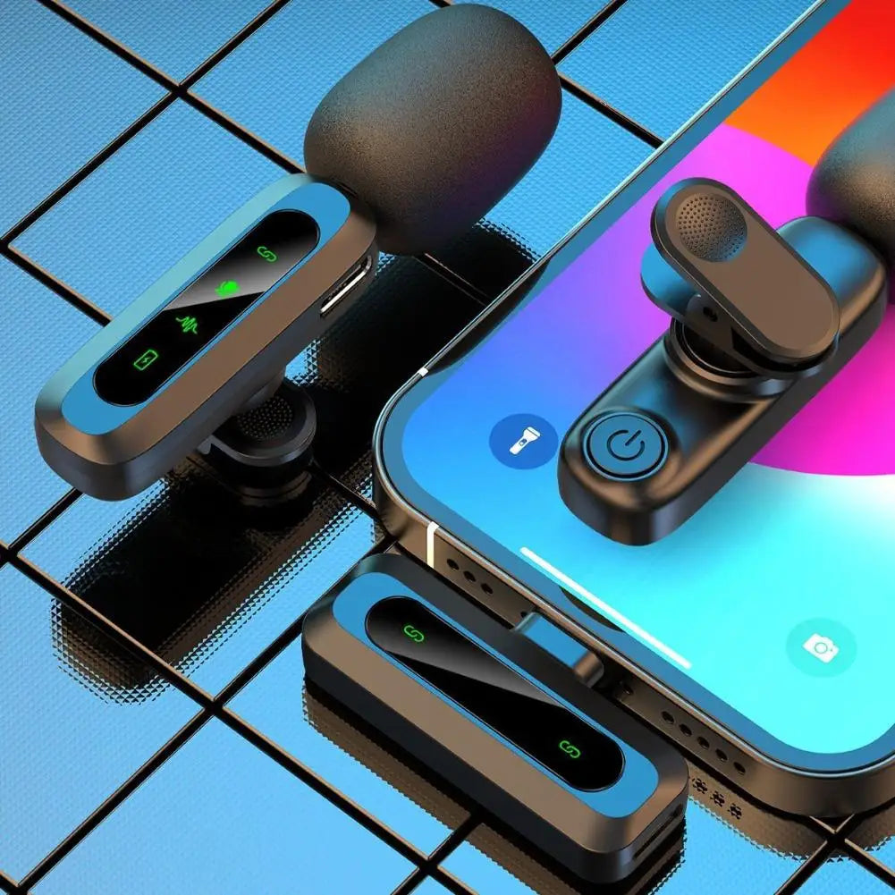 Professional Wireless Lavalier Microphone For Smartphones, Computers and Cameras, Plug and Play,Type-C Port 1-2