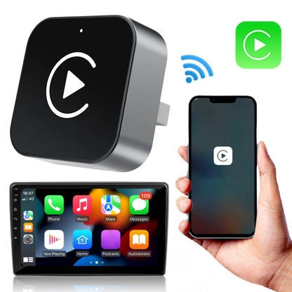 2 in 1 Wireless CarPlay Android Auto Adapter Carplay AI Box Auto Connect Wireless CarPlay Adapter for Factory Wired CarPlay Cars