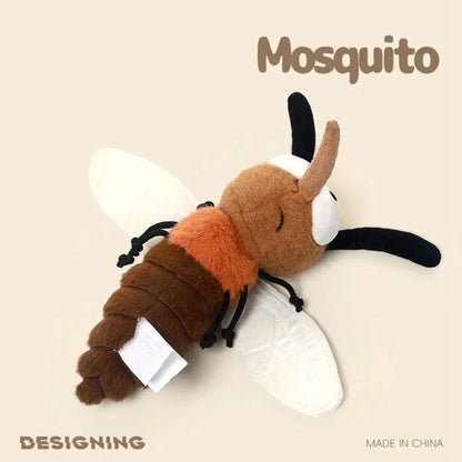 Stuffed Animal Mosquito Plushie Home Decoration Funny Insect Mosquito Insect Toy 25CM Cartoon Stuffed Mosquito For Children