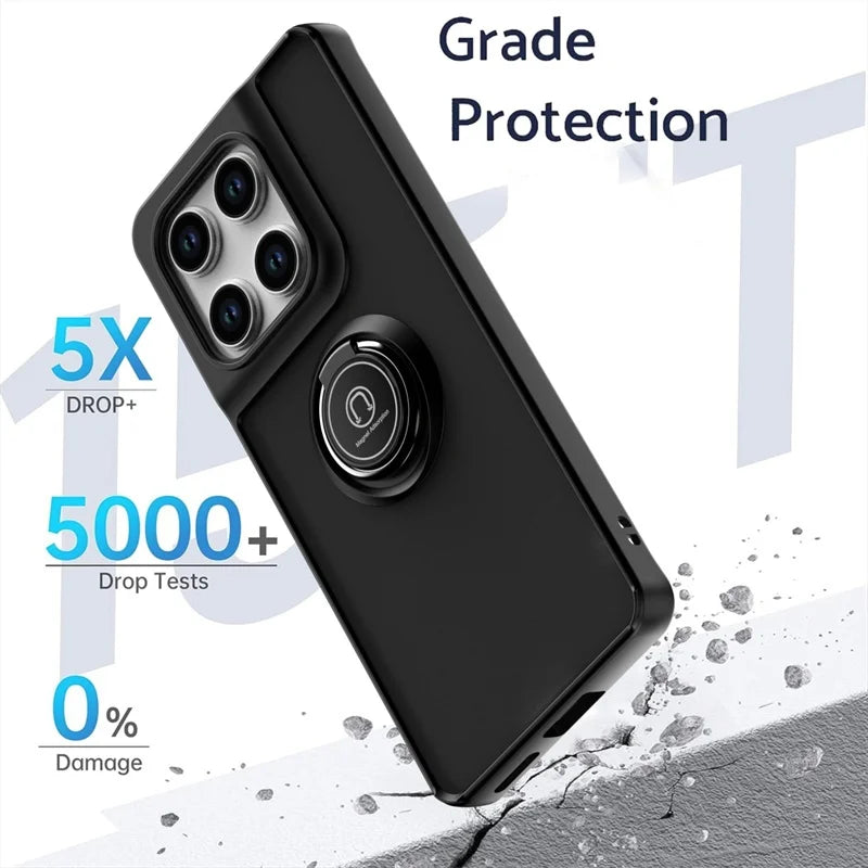 Shockproof Armor Case For Motorola Moto Edge 60 Fusion Edge60 Pro G05 G15 G35 G55 G75 G85 G56 G86 5G Magnetic Holder Ring Cover