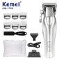 Kemei Clippers Professional Haircut Suit Rechargeable Hair Clippers Metal Body Shaver LCD Display Clipper For Man KM-3023 Set