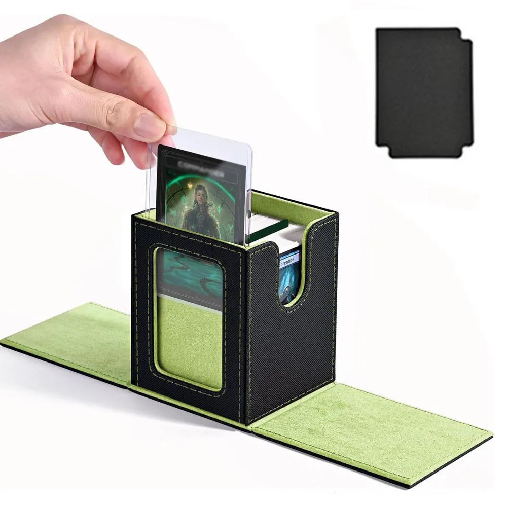 New window 100+ card box card storage box high-grade PU leather container game card holder collection card