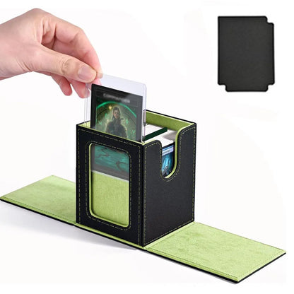 New window 100+ card box card storage box high-grade PU leather container game card holder collection card