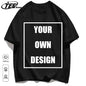 Men's Personalized T-shirt 100%Cotton Tee Custom Shirt Make Your Design Logo Text Men Women Design Your Gift Couple Tshirt