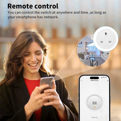 20A 16A UK Plug TUYA WIFI Smart Socket With Power Monitor Voice Control Timing Home Power Socket Works with Alexa Google Home