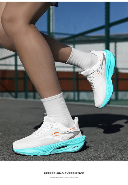Marathon Running Shoes Men Casual Carbon Board Sports Breathable Lightweight Women's Comfortable Athletic Antiship Sneakers New