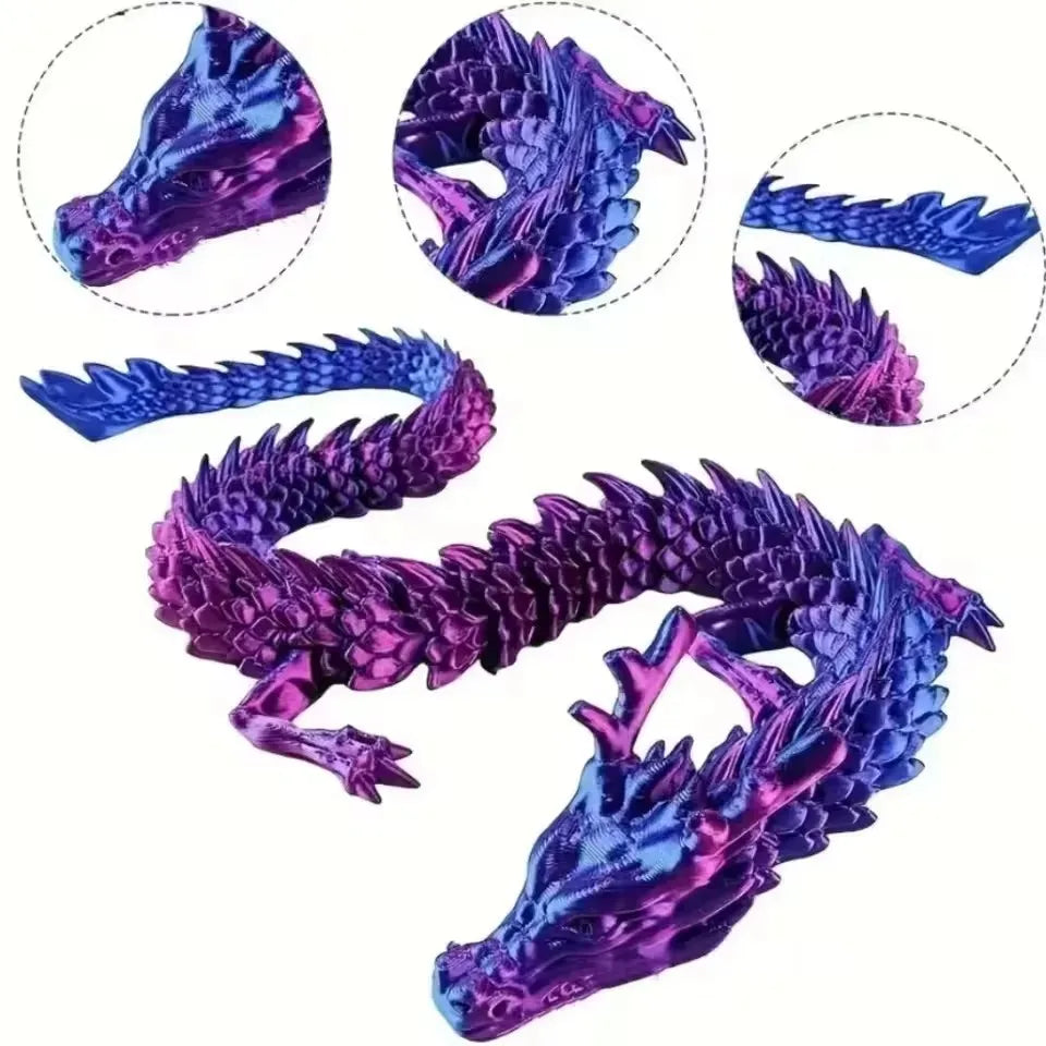 1 Set 3D Printed Dragon Egg Ornamental Toy Joint Activity Model Stress Relief Fidget Toys Gift for Kids Adults Home Office Decor
