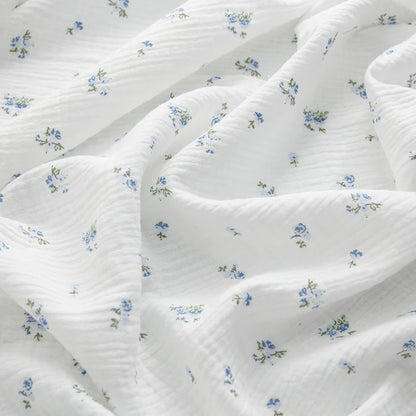 135x50/500cm Soft Pure Cotton Double-Layer Crepe Fabric For Summer Dress Bedding Home Wear Pajama DIY Clothing Cloth TJ20572