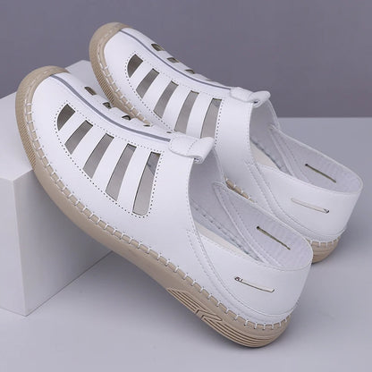Men's Hollow Out Loafers, Summer Comfort Soft Sole Slip-On Casual Shoes, Anti-Slip Breathable Clog Sandals-HT619