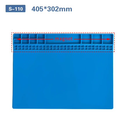 Antistatic ESD Soldering Mat For Bga Rework Station Large Ipad Repair Heat Insulation Mat Pad Small Silicon Mat Thick Soldering