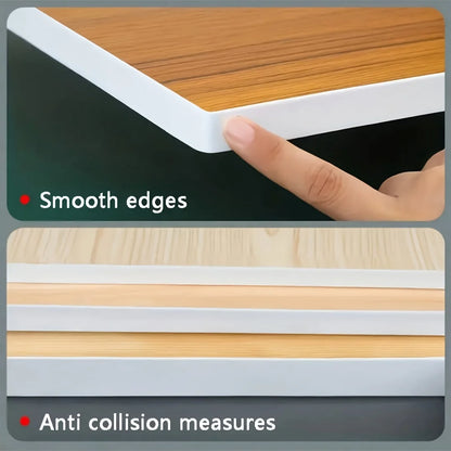 1PC 118.11inch Beautiful Border White Sticke Rwood Grain Edge Banding Cover Up, Repair Wall, Furniture, Edge Decoration Sticker