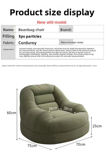 Sofa Balcony Bedroom Lazy Sofa Small Apartment Living Room Single Sofa Can Lie Down and Sit Internet Celebrity Tatami
