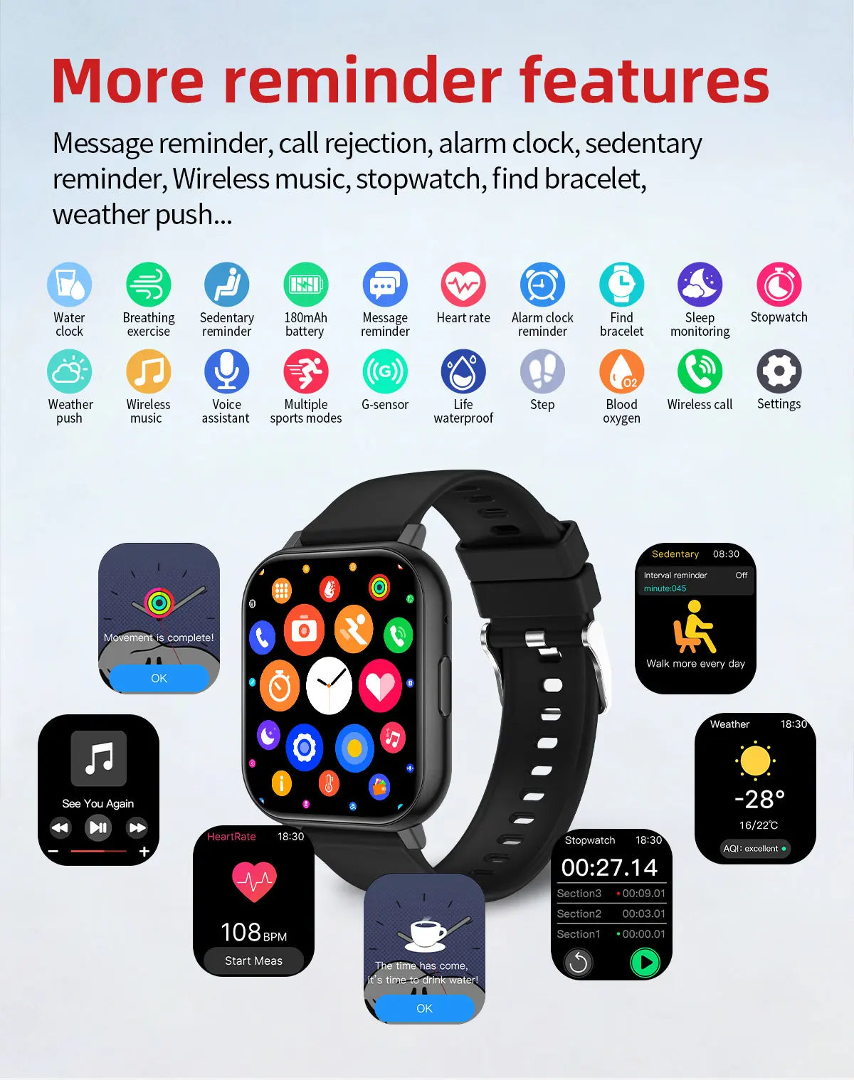 LIGE Fashion Smart Watch Women Bluetooth Call Women‘s Health Monitor Heart Rate Blood Oxygen Sports Fitness Smartwatch For Men