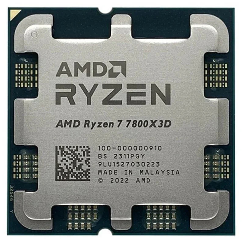 AMD Ryzen 7 7800X3D 4.2GHz L3=96M Processor 120W 8-Core 16-Thread R7 7800X3D Socket AM5 5NM DDR5 but No Fan