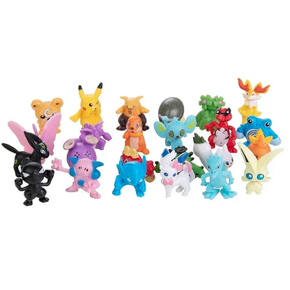 24-144Pcs Pokemon Anime Acition Figure Pikachu Model Ornamental Decoration Mini Model Doll Toy Christmas Birthday Gifts
