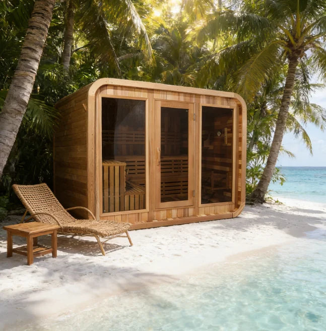 High Efficiency Insulated Outdoor Steam Sauna Stress Relief Muscle Relaxation Sauna in Stocks Customized