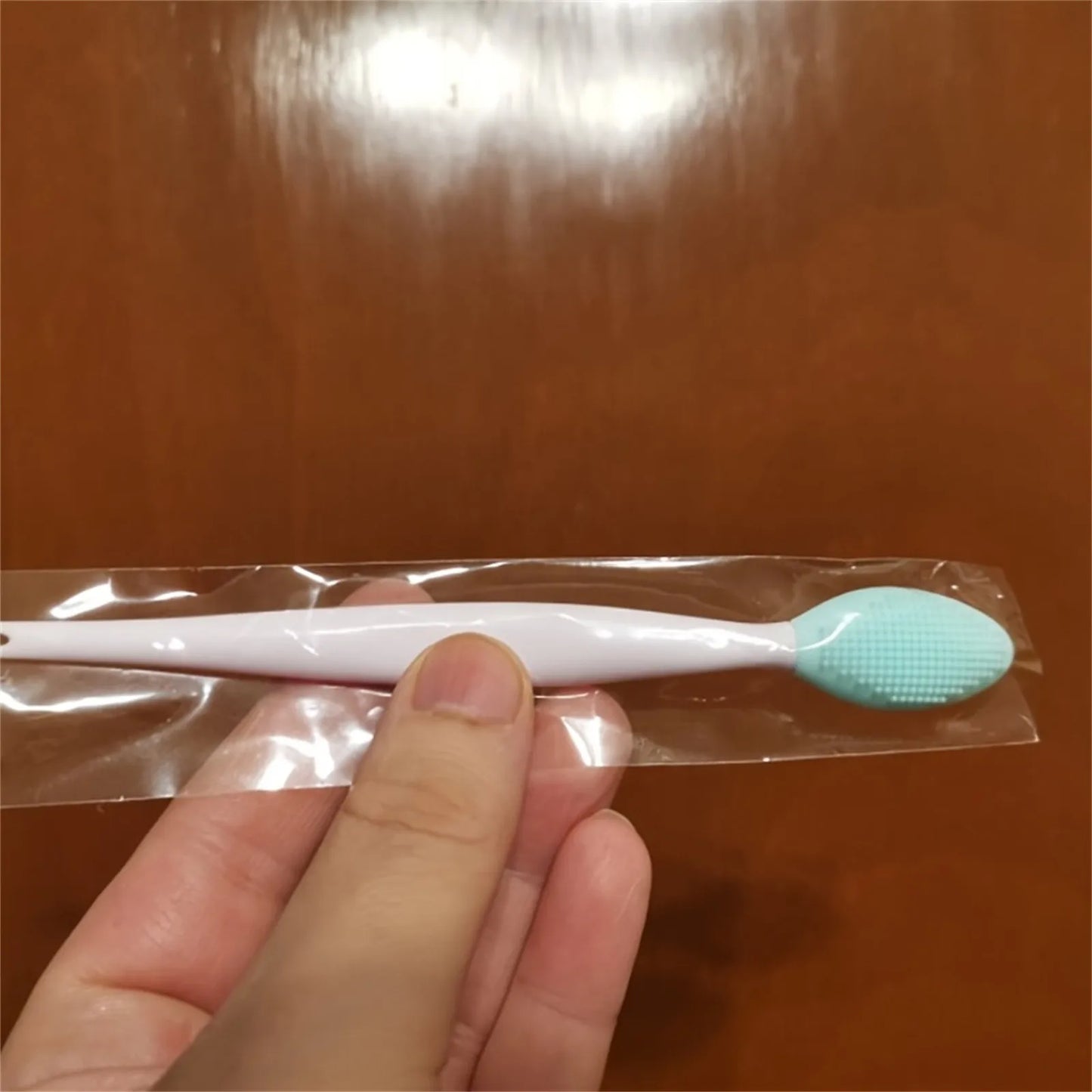 Skin Care Lip Exfoliating Facial Cleansing Face Scrub Nose Clean Brush Blackhead Remove Silicone Double-Sided Skin Care Tool