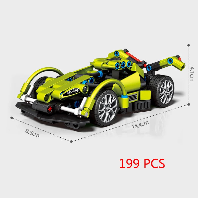 City Speed Racing MOC Car Sports Building Blocks Bricks Classic Rally sport Super Racer Vehicles Christmas gift Technical toys