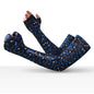 Cooling Arm Sleeves Cycling Half Finger Long Sun Protection Gloves Summer Unisex Outdoor Camouflage Ice Silk Fishing Arm Covers