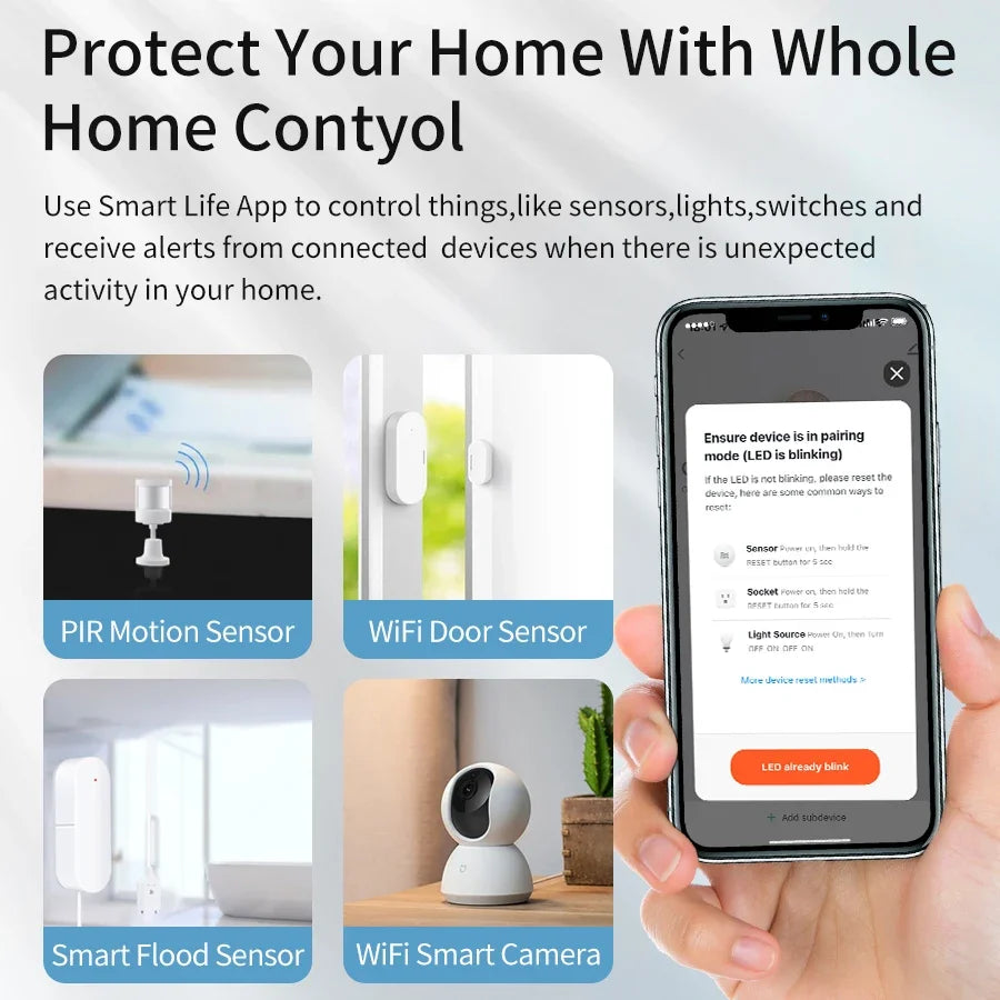 Tuya Smart Multi Mode Gateway Wireless ZigBee WiFi Bluetooth Hub Bridge Smart Life APP Control Alexa Google Home Voice Control