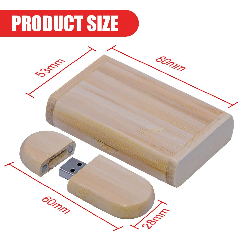 Customize Brand Logo Wood Pendrive Usb Flash Pen Drive USB 2.0 4GB 8GB 16GB Memory Stick 32GB 128MB Gifts (Over 10pcs Free Logo)