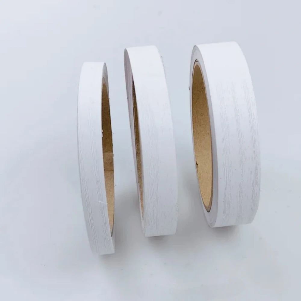 1pc 10mX1/1.5/2cm Wood Grain PVC Edge Banding Tape, Self-Adhesive Peel and Stick Furniture Edge Trim for Cabinets, Tables