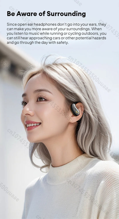 Słuchawki Monster Open Ear AC360 Air Conduction Bluetooth 5.4 Ture Wireless Earphones Stereo 360° OWS Bezprzewodowy Zestaw Słuchawkowy Sportowy