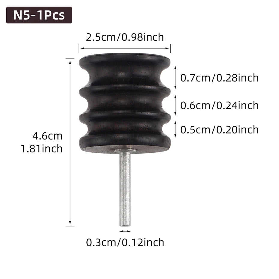 Leather Burnished Bits for Rotary Burnisher Tools PU Leather Burnishing Tool Tips for Clean Edges of DIY Leather Crafts Projects