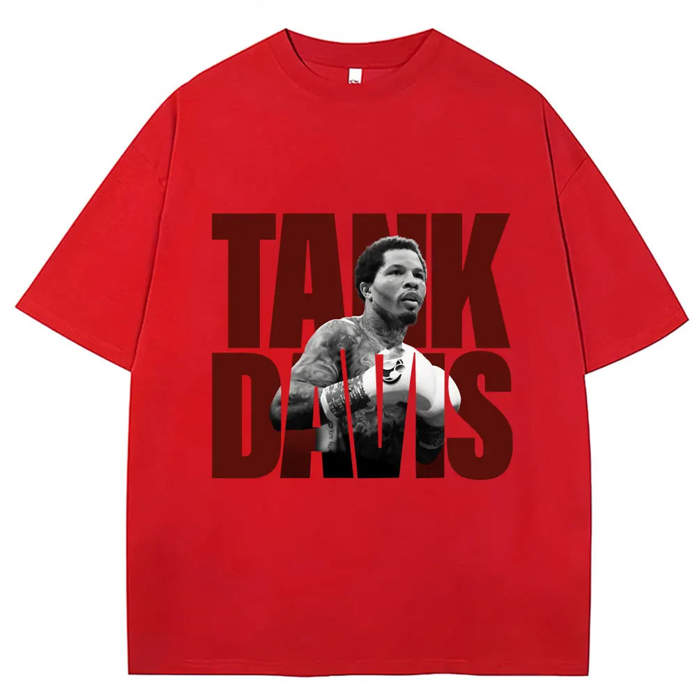Limted Tank Gervonta Davis Graphic T Shirt Vintage Boxing T Shirts Oversized Men Women 100% Cotton Boxer Fans Gifts Tee Shirts