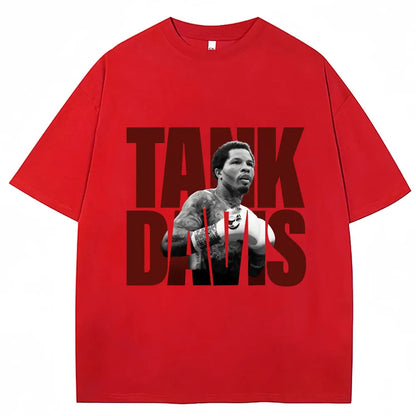 Limted Tank Gervonta Davis Graphic T Shirt Vintage Boxing T Shirts Oversized Men Women 100% Cotton Boxer Fans Gifts Tee Shirts
