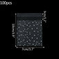 100pcs Plastic Transparent Cellophane Bags Polka Dot Candy Cookie Gift Bag Self Adhesive Candy Bags for Wedding Birthday Party