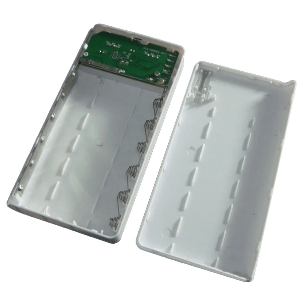 6*18650 Battery Charger Case Fast Charging DIY Portable Mini Power Bank Digital Display Box Mobile Power Supply With Night Light