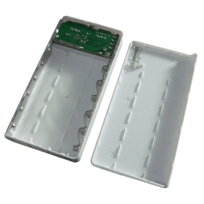 6*18650 Battery Charger Case Fast Charging DIY Portable Mini Power Bank Digital Display Box Mobile Power Supply With Night Light