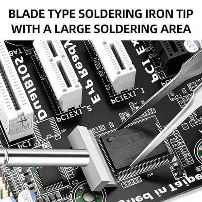 T12 T-shaped Iron compatible with FX-951 soldering station T12-1401/1402/1403/1404/1405 Heating Core Efficient Heat Conduction