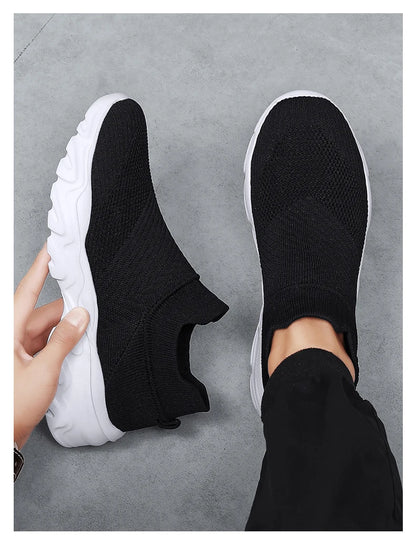Men'S And Women'S Sneakers Mesh Breathable Lightweight High-Top Running Tennis Shoes Comfortable Outdoor Pair Naked Boots