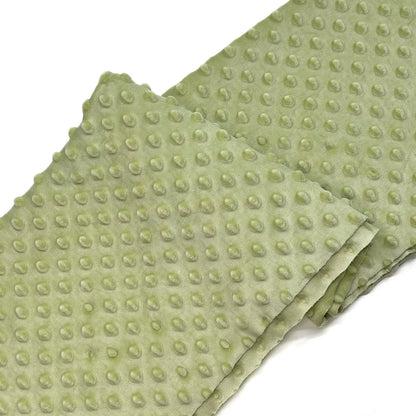 Minky Dot Fabric For Baby Comfort Blankets 1mm Pile Length Polyester Single Sided Swaddle Baby Crying Comfort Plush Fabric