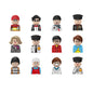 City Career 3D Building Block Dolls Toys Cartoon Character Models Mini Action Figures Educational Toys Children's Gifts