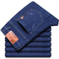 2026 Men NEW Men's Fashion Business Jeans Classic Style Casual Stretch Slim Jean Pants Male Brand Denim Trousers Black Blue Mens