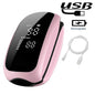 Rechargeable Medical Oximeter Strap Lanyard Fingertip Pulse Oximeter Blood Oxygen Saturation Monitor Digital LED Display Child