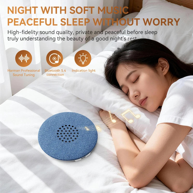 Mini Sleeping Bluetooth 5.3 Speaker Under Pillow Sound Machine With White Noise HiFi Stereo Audio Soundbar MP3 Music Player New