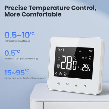 AVATTO WiFi/ZigBee Low Power Battery Smart Thermostat Water Gas Boiler Temperature Controller For Tuya Alexa Google Home Alice