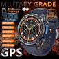 2025New Men Military GPS Map Smart Watch T-Rex3 Compass 4GB Memory 1000mAh Battery 10ATM Waterproof HD Bluetooth Call Smartwatch
