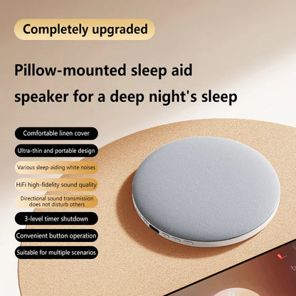 Głośnik Bluetooth do spania pod poduszkę, przenośne urządzenie audio przy łóżku, miękki głośnik do poduszki dla relaksu, snu i domowego relaksu