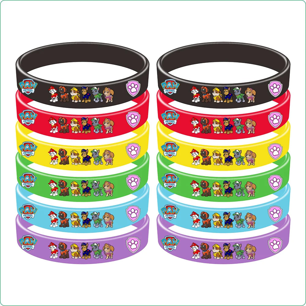 Paw Patrol Party Favors Slap Bracelet Stamps Keychains Gift Bag Stickers Birthday Party Decoration Christmas Stocking Fillers