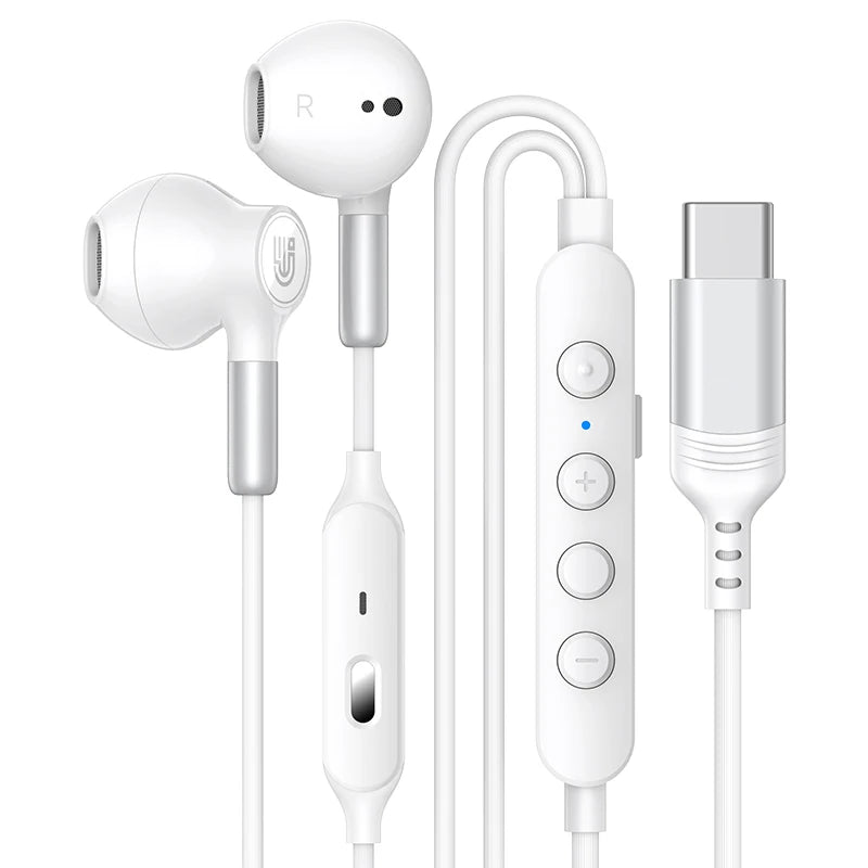 Gaming Wired Headphones HiFi Surround Sound USB Type C 3.5mm In-ear Earplugs For Samsung Galaxy Xiaomi iphone Ear Buds Headphone