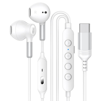 Gaming Wired Headphones HiFi Surround Sound USB Type C 3.5mm In-ear Earplugs For Samsung Galaxy Xiaomi iphone Ear Buds Headphone