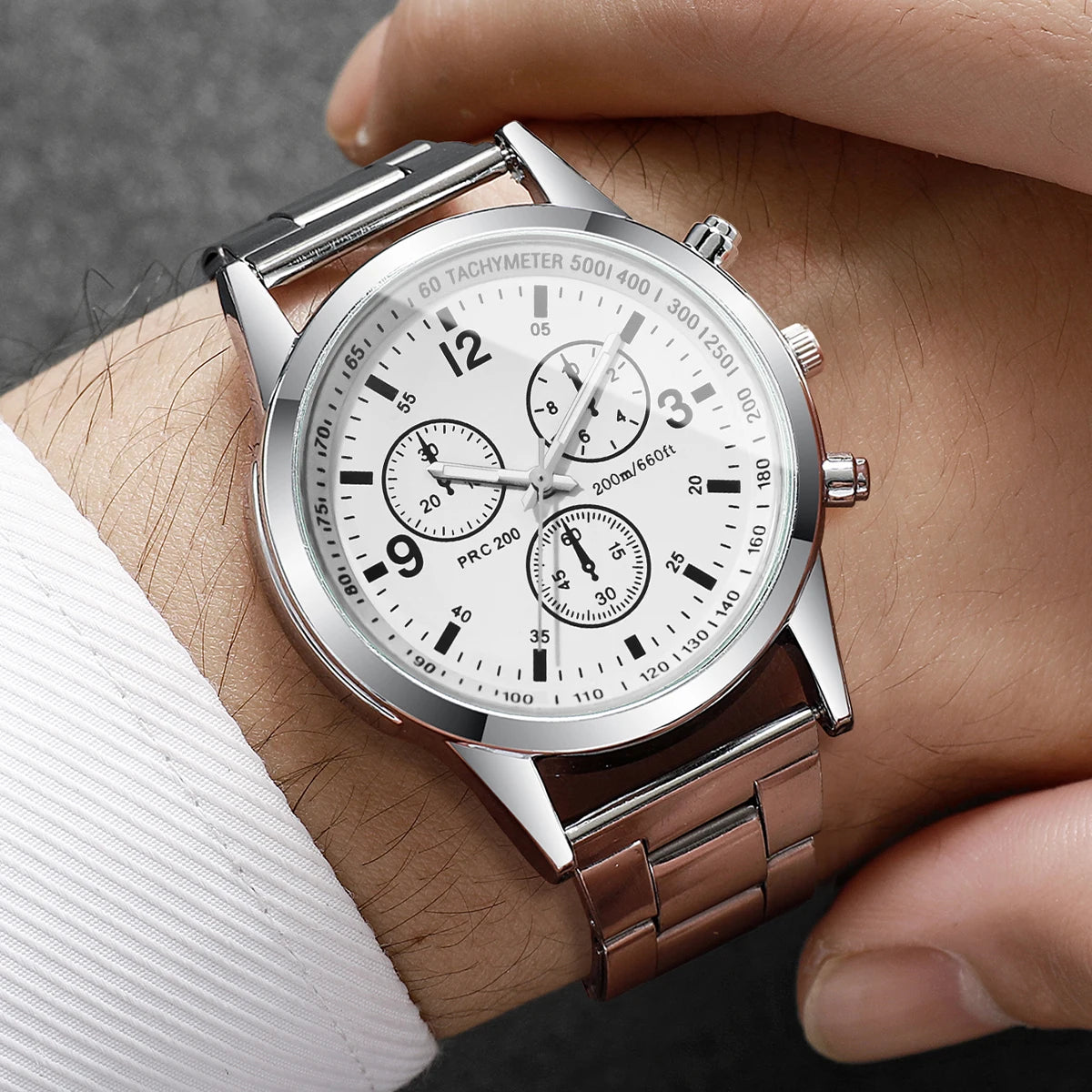 1/2PCS Fashion Men's Watches Set Casual Analog Quartz Business Watch Men Wristwatch Reloj Hombre（Without Box）