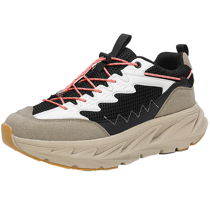 Men's Hiking Shoes Breathable Mesh Leather Upper Non-slip Rubber Sole Outdoor Casual Trekking Walking Shoes Size 39-45